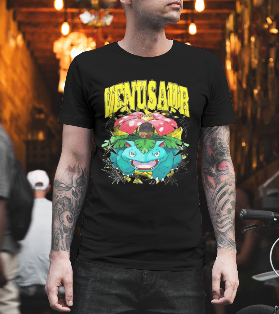 Venusaur Grass Poison Type Pokemon Anime T-Shirt