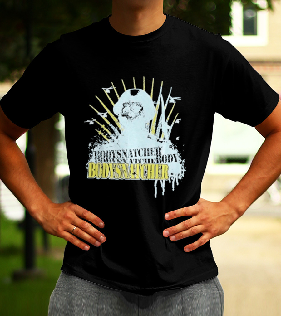 Bodysnatcher Helicopter Pilot Silhouette Sunburst T-Shirt