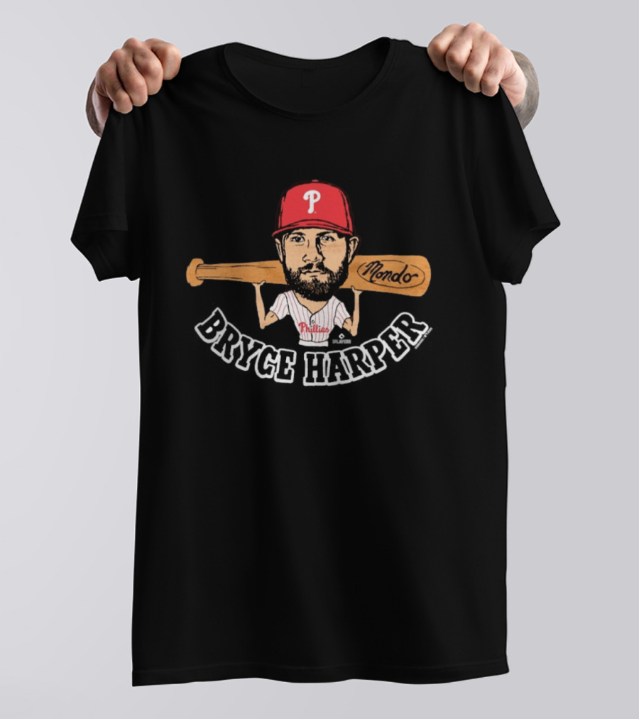 Philadelphia Phillies Bryce Harper Mondo Bat T-Shirt