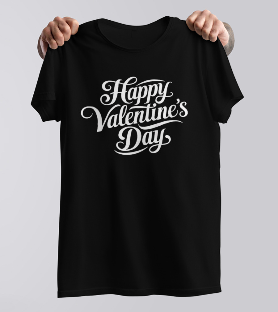Happy Valentine's Day White T-Shirt