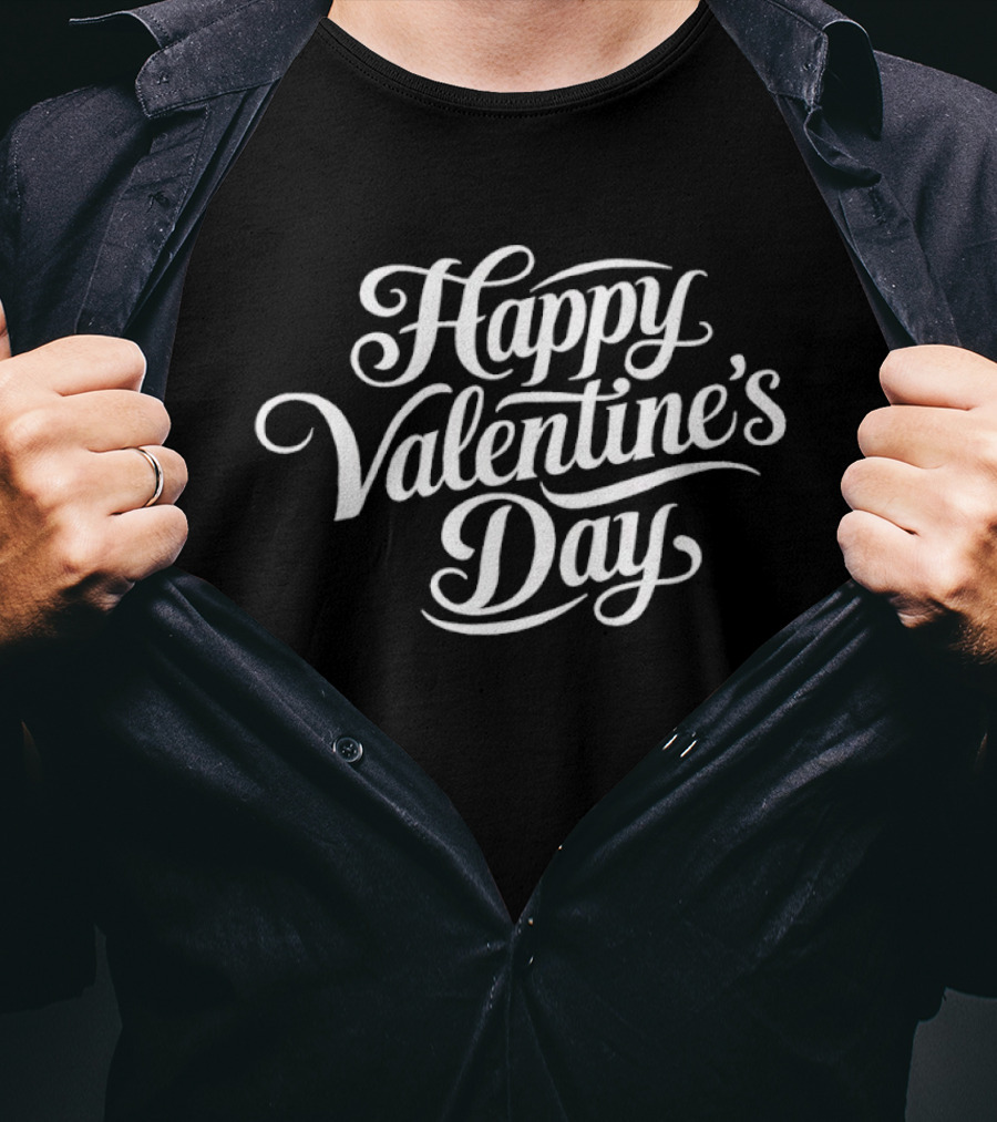 Happy Valentine's Day White T-Shirt