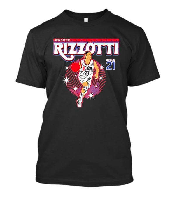 Jennifer Rizzotti UConn 21 Huskies Basketball Legends Player T-Shirt