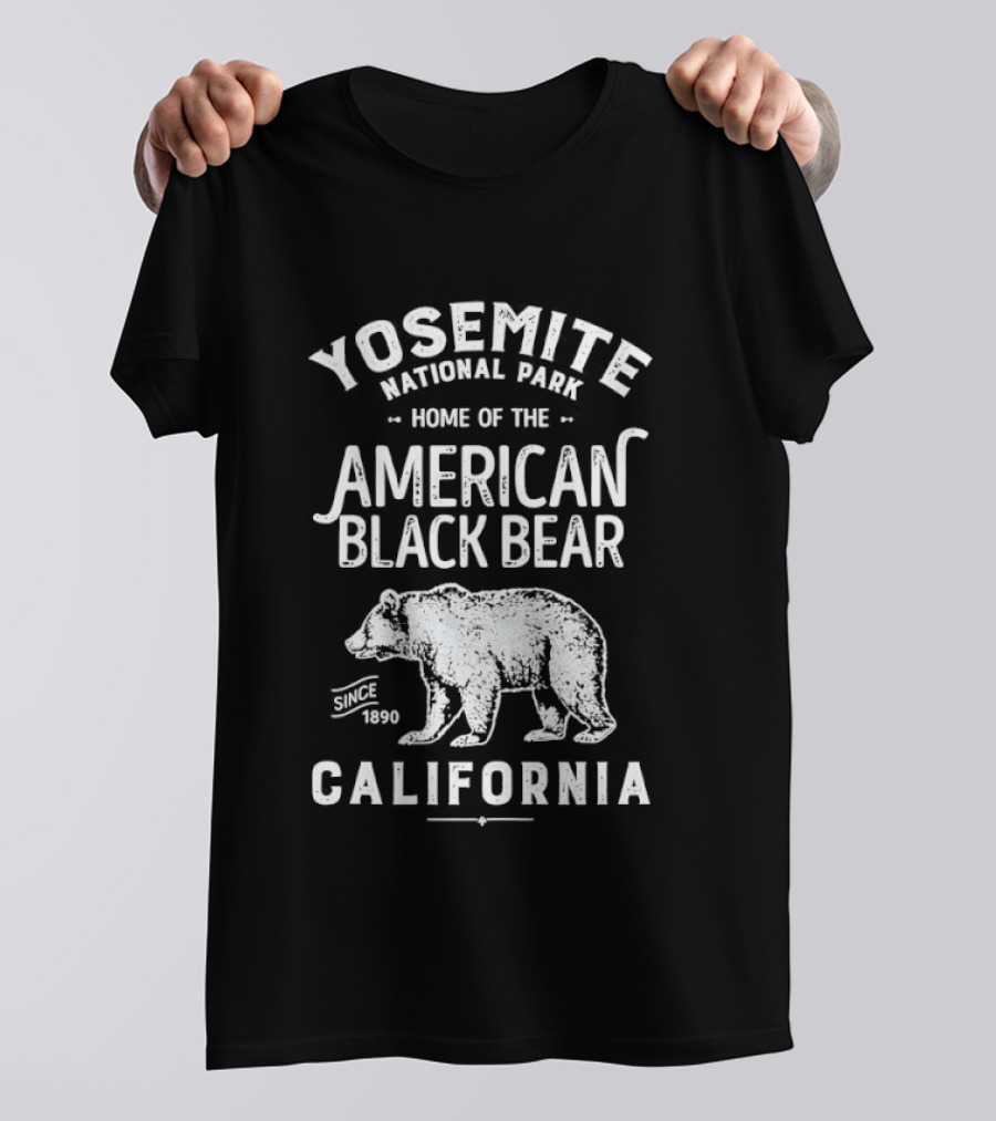 Yosemite National Park American Black Bear Since 1890 California T-Shirt