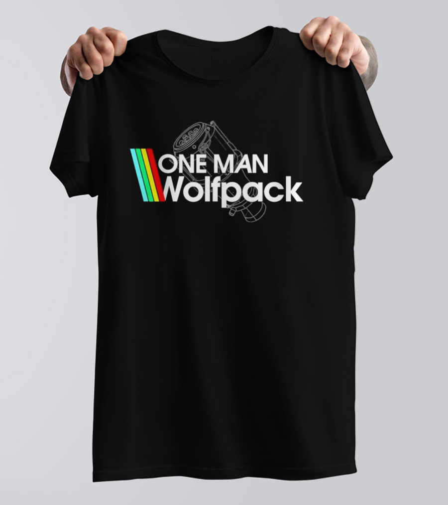 One Man Wolfpack Arc Raiders Vintage White Line T-Shirt