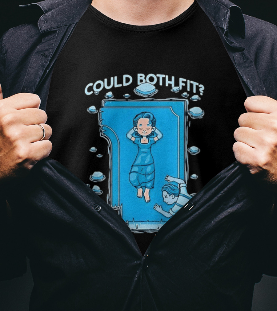 Could Both Fit Titanic Scene Humor Iceberg T-Shirt