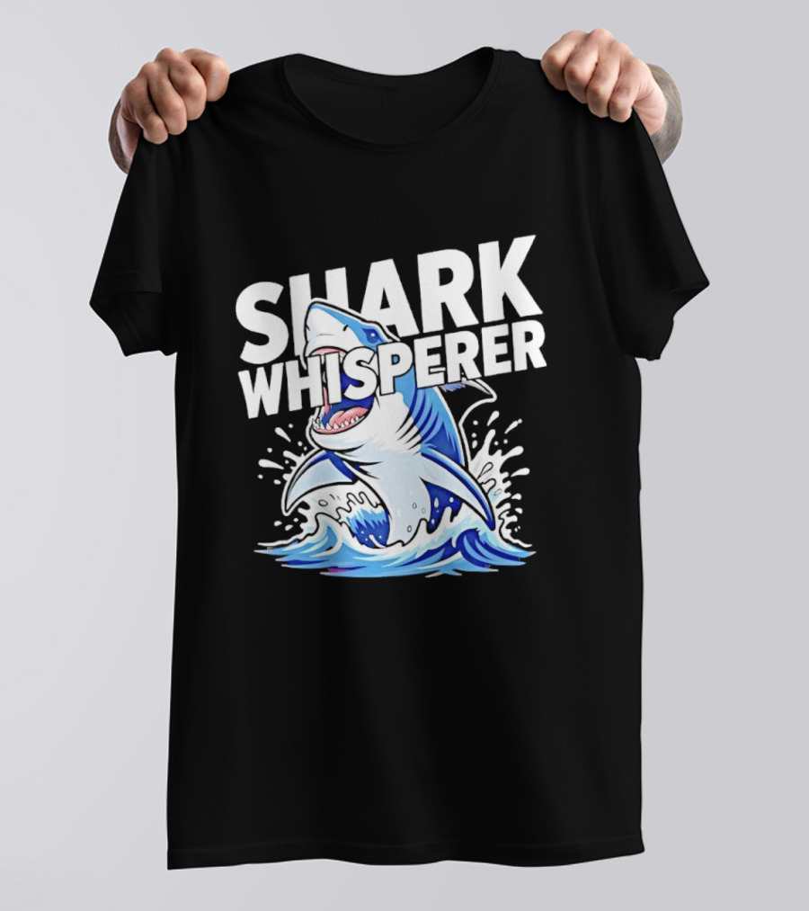 Shark Whisperer Great White Ocean Splash T-Shirt