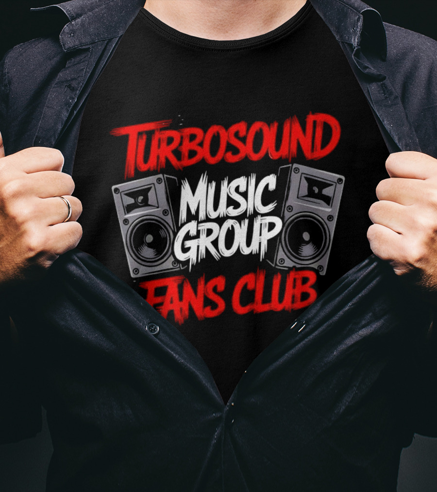Turbosound Music Group Fans Club Speakers Retro Vibe T-Shirt