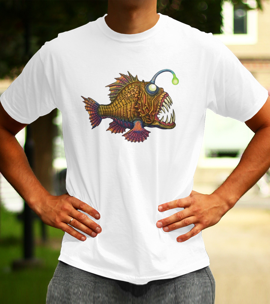Anglerfish Deep Sea Monster Bright Lure T-Shirt