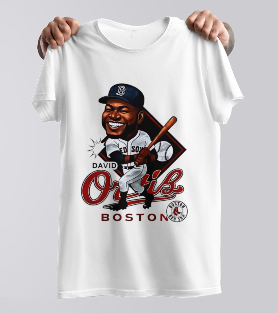 David Ortiz Boston Redsox 34 Legend Caricature T-Shirt