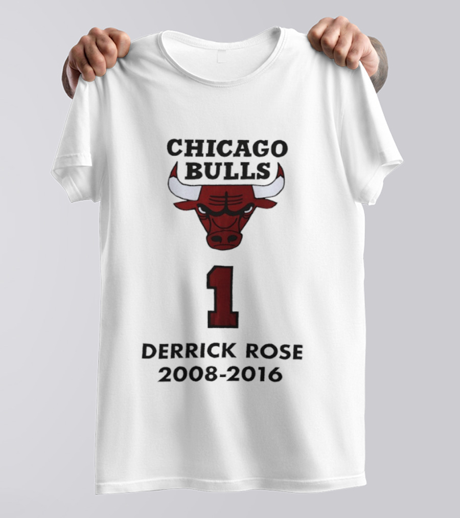 Chicago Bulls Derrick Rose Number 1 2008 2016 T-Shirt