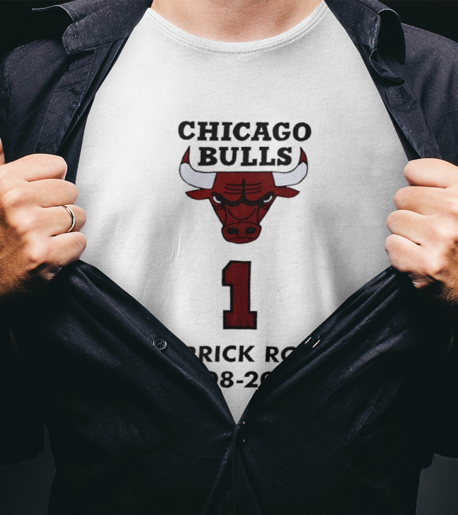 Chicago Bulls Derrick Rose Number 1 2008 2016 T-Shirt