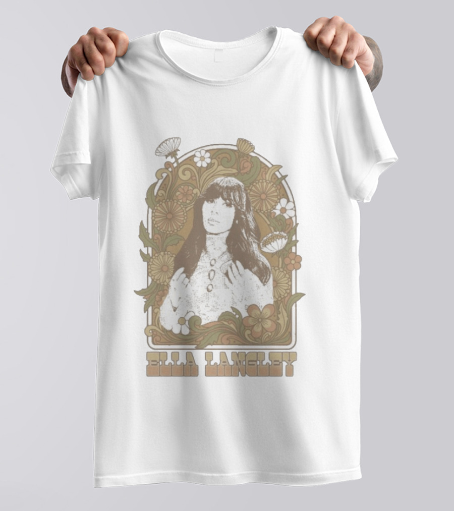 Ella Langley Floral Vintage Aesthetic T-Shirt