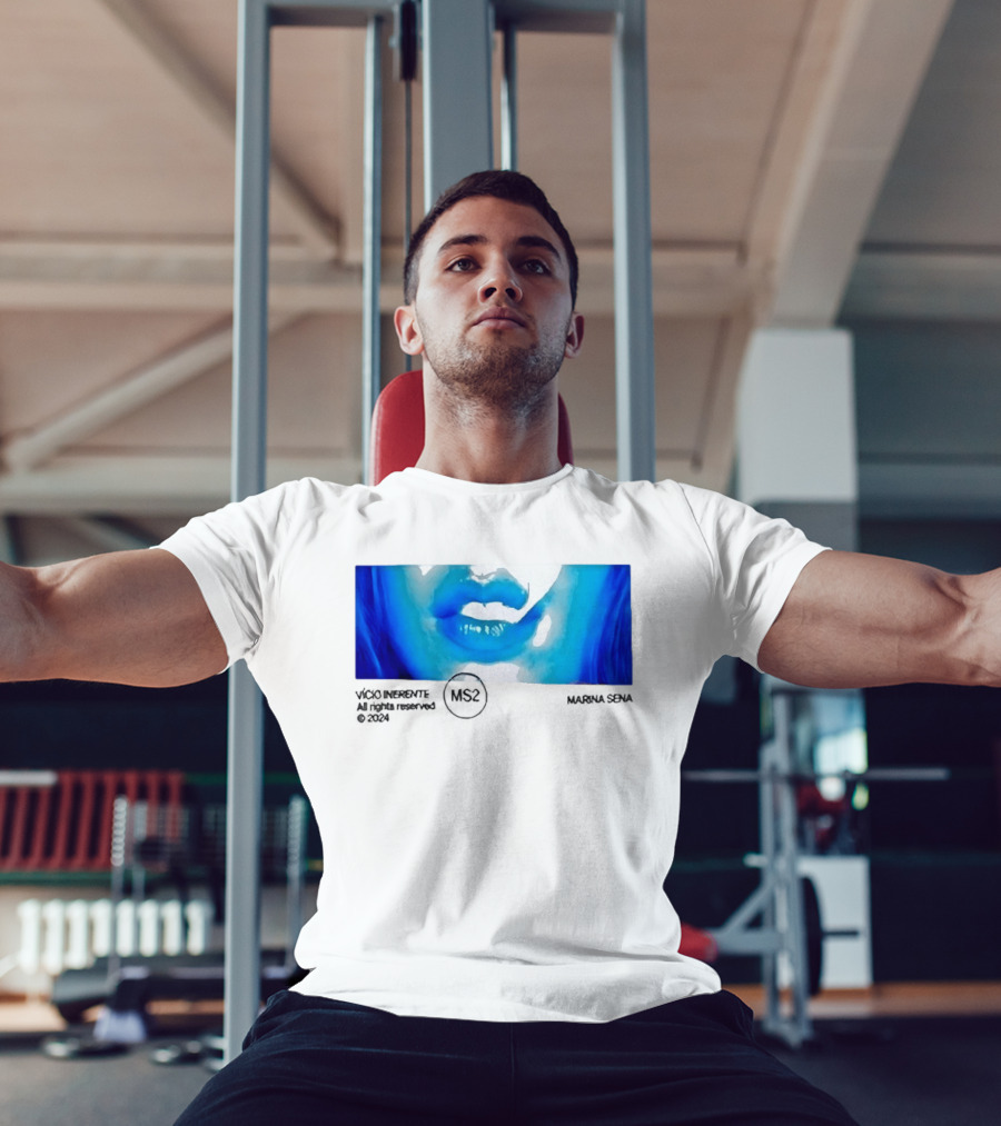 Marina Sena Vicio Inerente Ms2 Blue Lips T-Shirt
