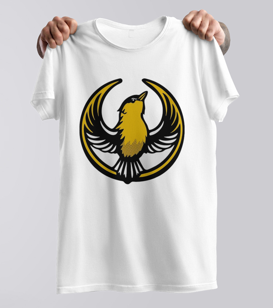 Rebel Goldfinch Alliance Starbird Emblem Bird T-Shirt