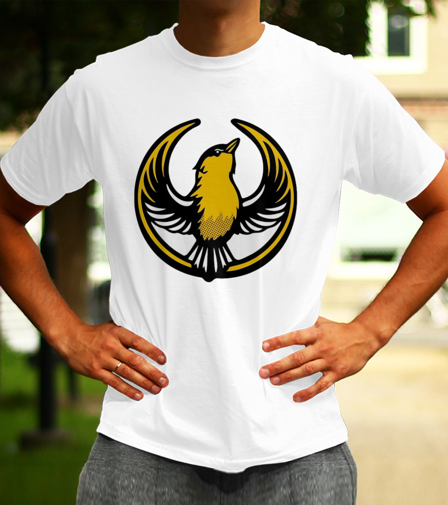 Rebel Goldfinch Alliance Starbird Emblem Bird T-Shirt