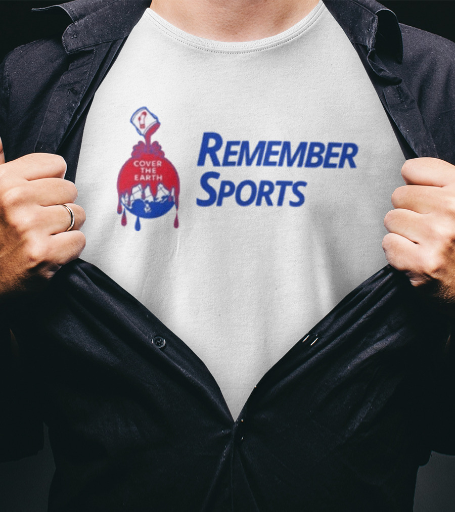 Remember Sports Cover The Earth Paint Bucket T-Shirt
