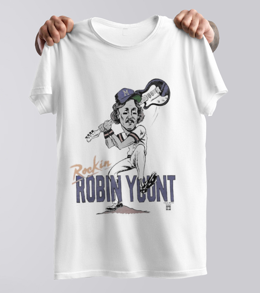 Rockin' Robin Yount Milwaukee Brewers Baseball Legend T-Shirt