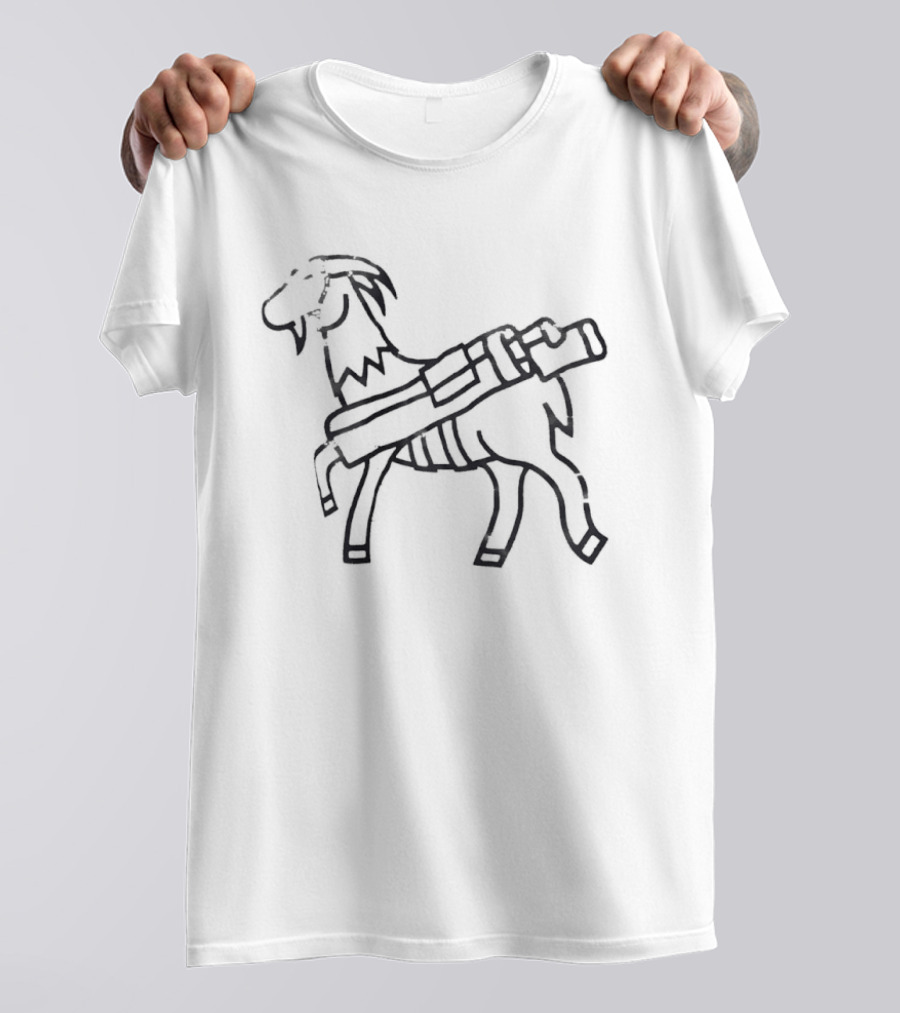 Seamus Goat With Bazooka T-Shirt