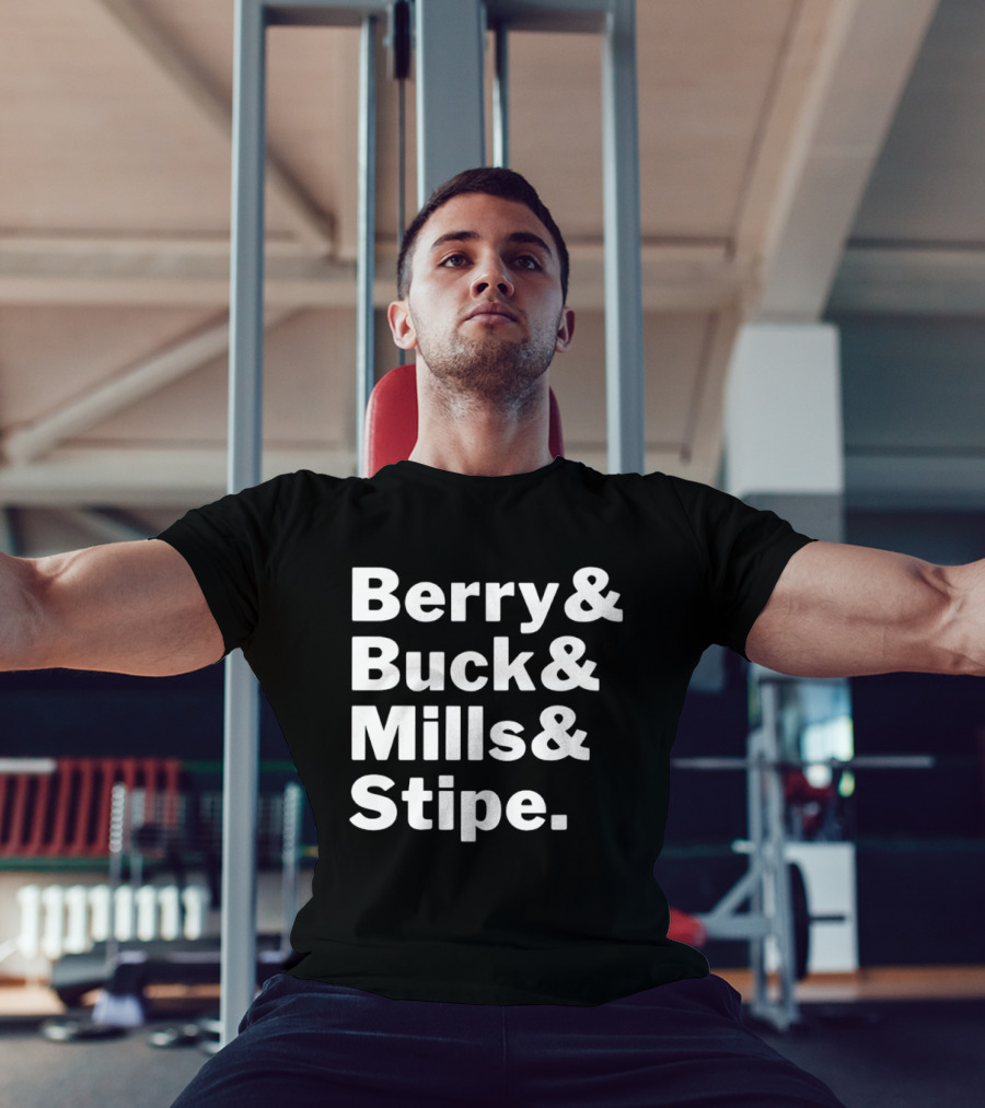Berry Buck Mills Stipe Band Members Names T-Shirt