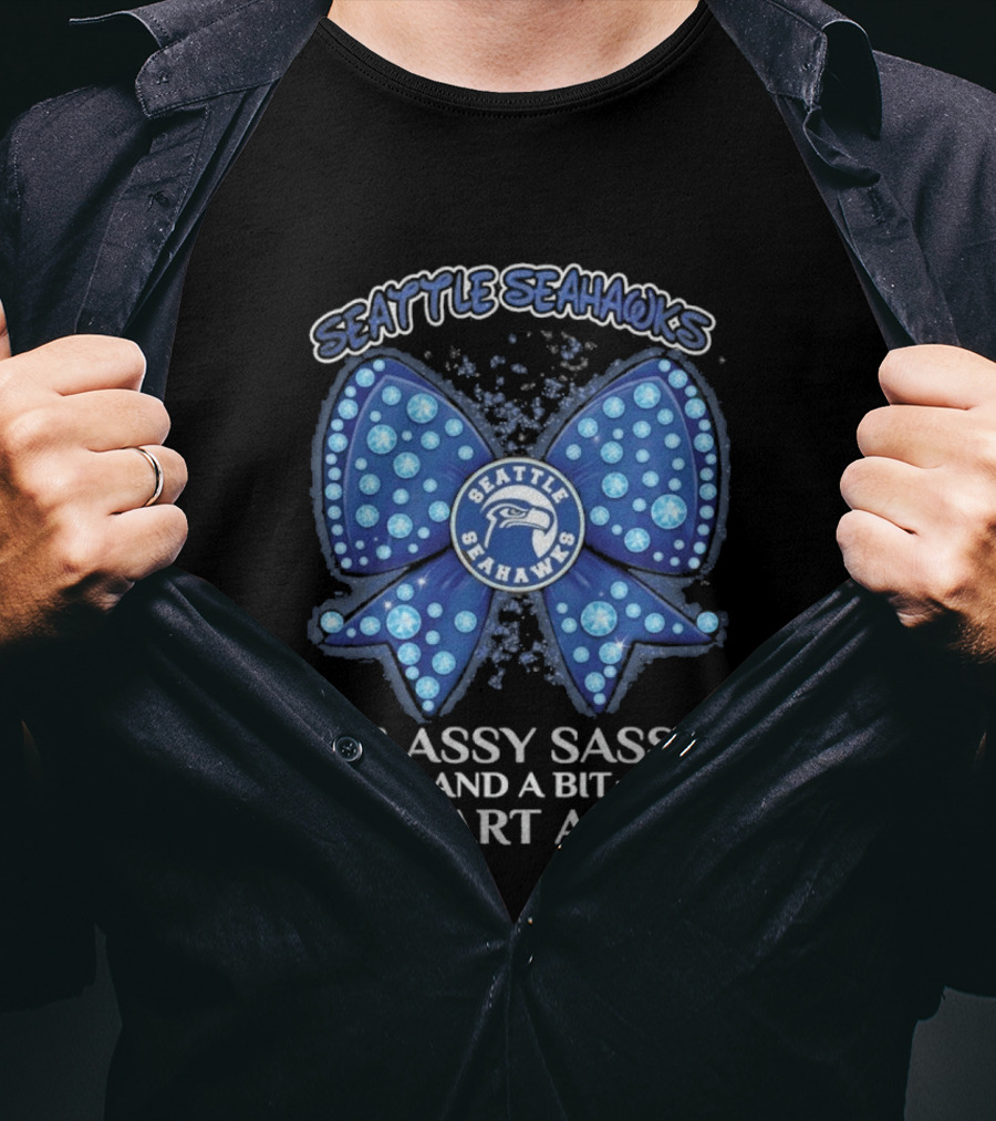 Seattle Seahawks Bow Classy Sassy Smart Assy T-Shirt