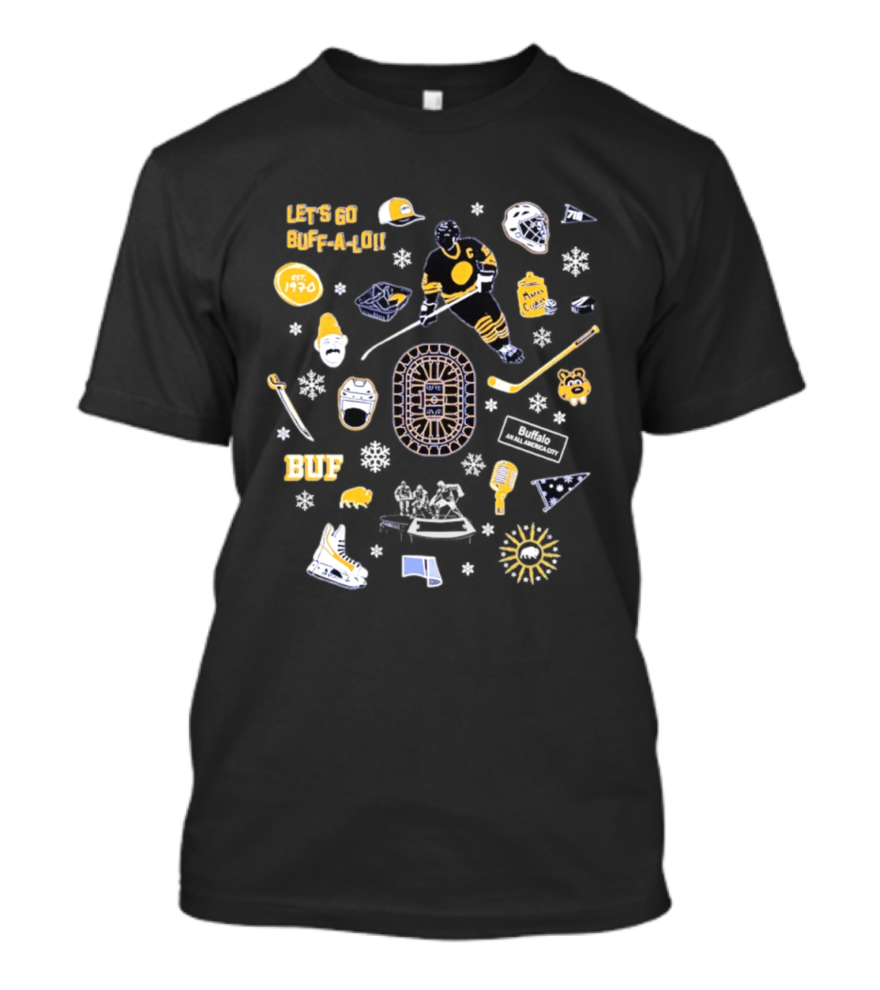 Let's Go Buffalo Sabers BUF A Lot Hockey Culture Since 1970 T-Shirt