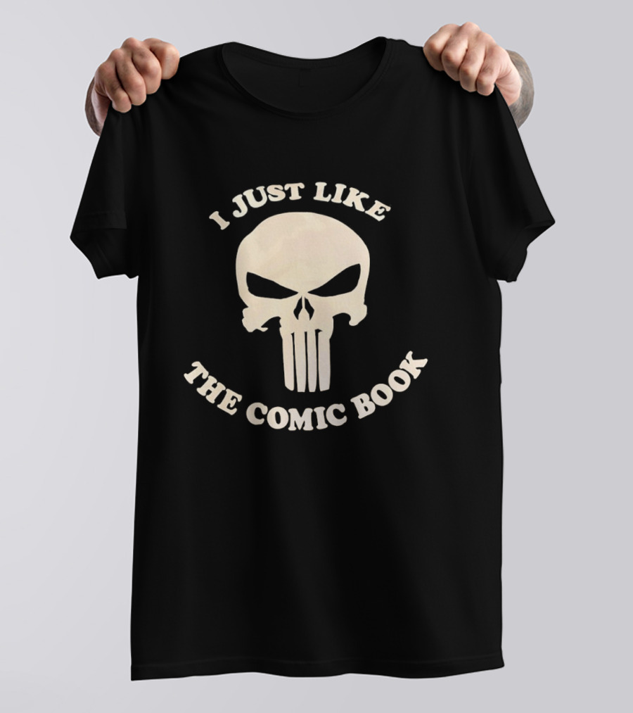 I Just Like The Comic Book Skull Fan T-Shirt