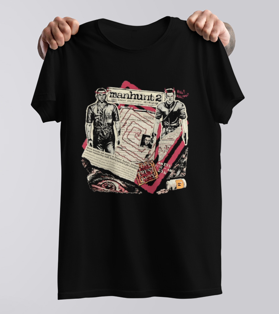 Manhunt 2 Psychiatric Evaluation Trust Cover Fragment Dissociative Identity An Eye For An Eye T-Shirt