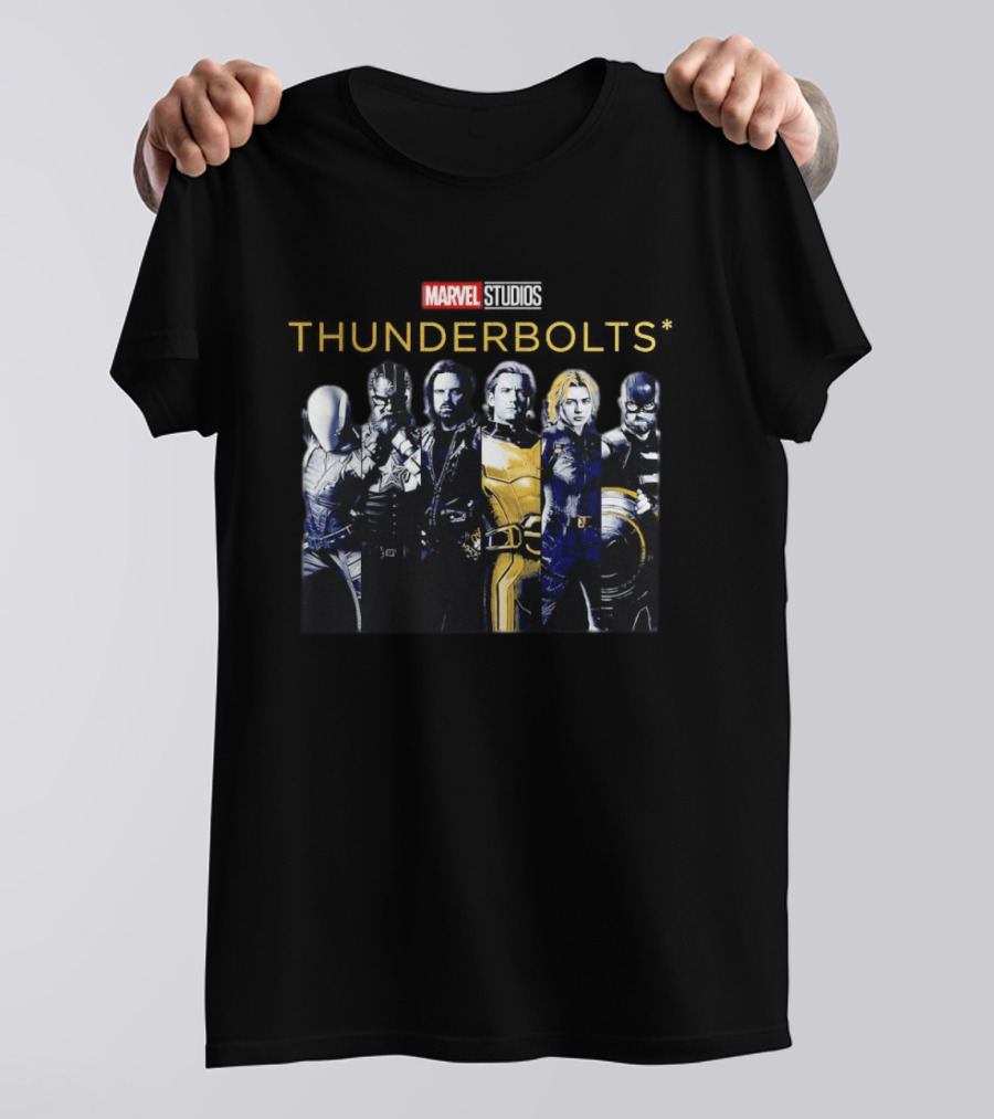 Marvel Studios Thunderbolts Superhero Ensemble T-Shirt