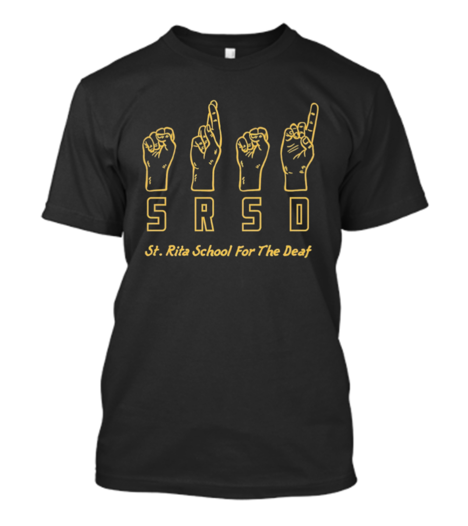 St. Rita School For The Deaf SRSD ASL Hands T-Shirt