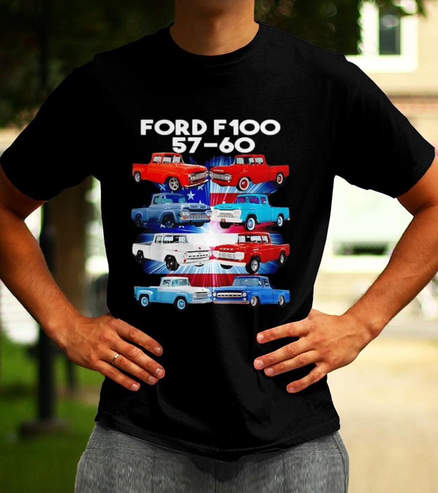 Ford F100 57 60 Classic American Pickup Truck Collection T-Shirt