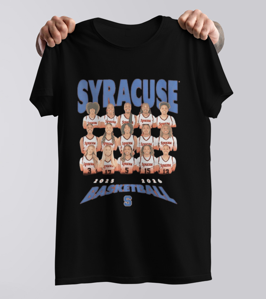 Syracuse Basketball 2025 2026 Women's Team Collage T-Shirt
