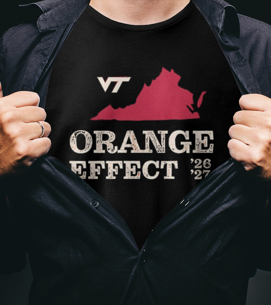VT Hokies Orange Effect Virginia 2026 2027 T-Shirt