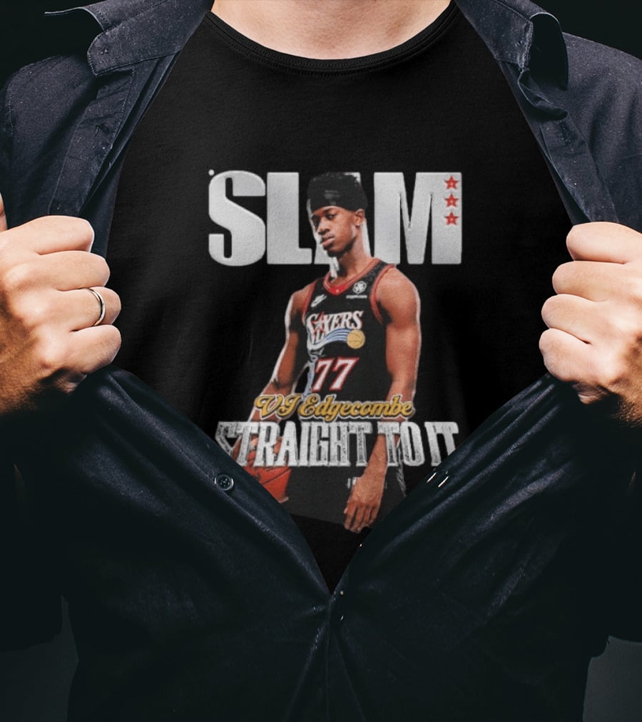 SLAM VJ Edgecombe 77 Sixers Straight To It T-Shirt