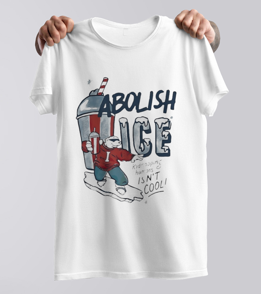 Abolish ICE Polar Bear With Soda Kidnapping Humans Isn't T-Shirt