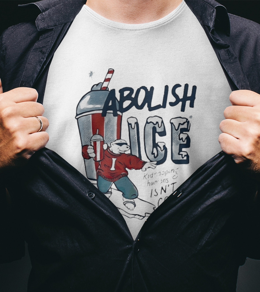 Abolish ICE Polar Bear With Soda Kidnapping Humans Isn't T-Shirt