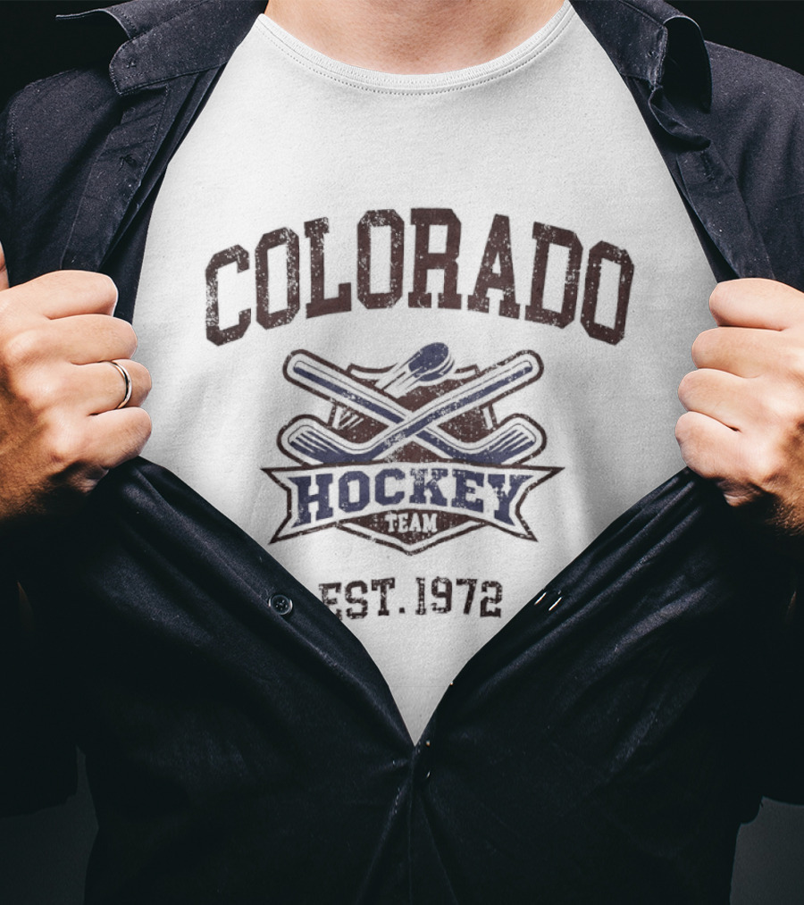 Colorado Hockey Est. 1972 Team T-Shirt