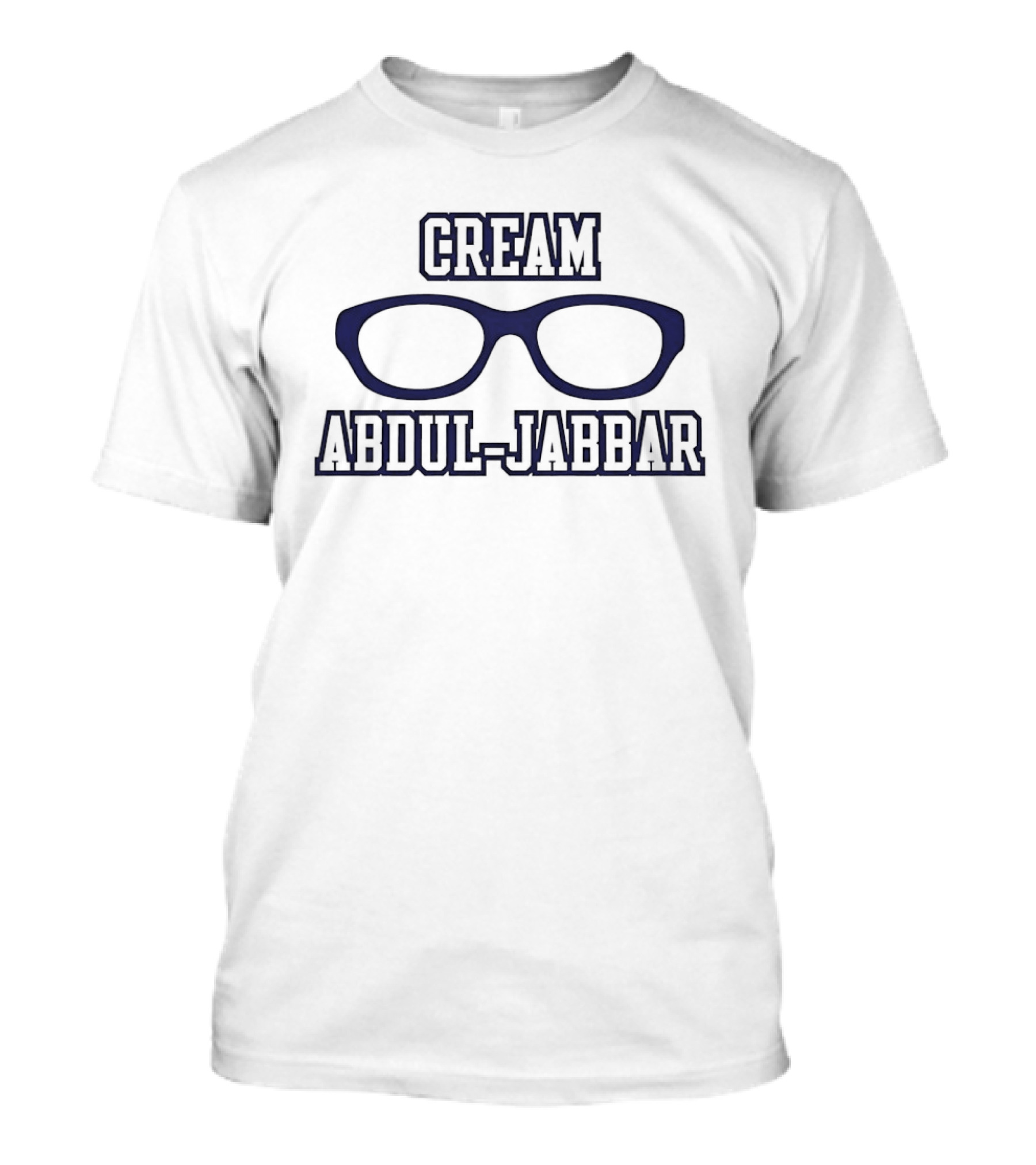 Cream Abdul Jabbar Glasses T-Shirt