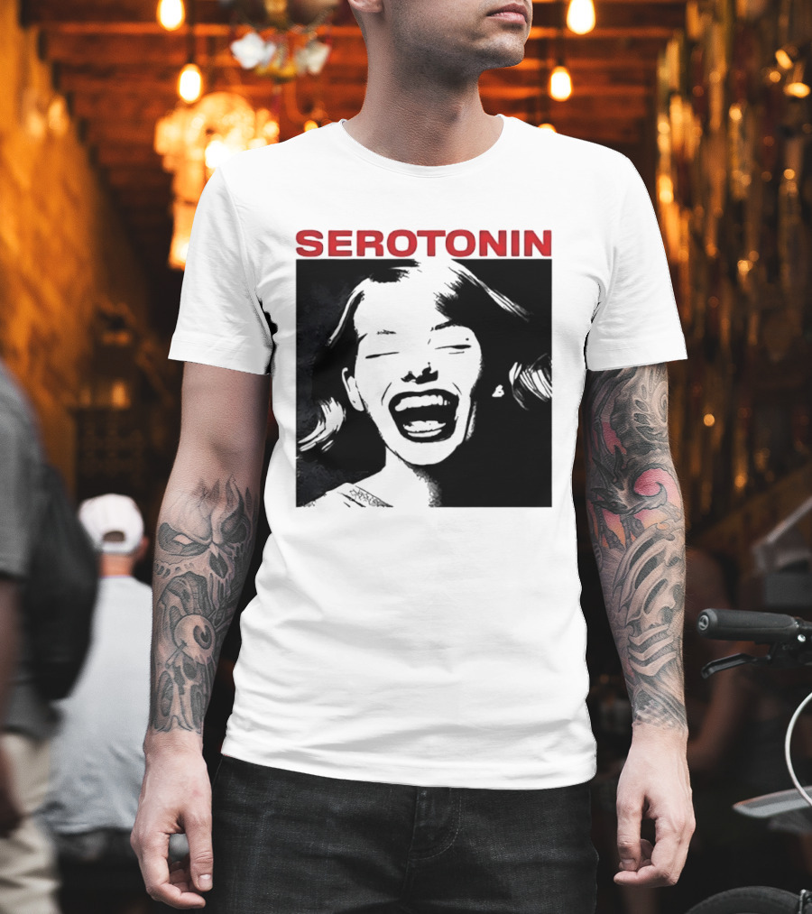 Joris Voorn Serotonin Bold Red Joyful Face T-Shirt