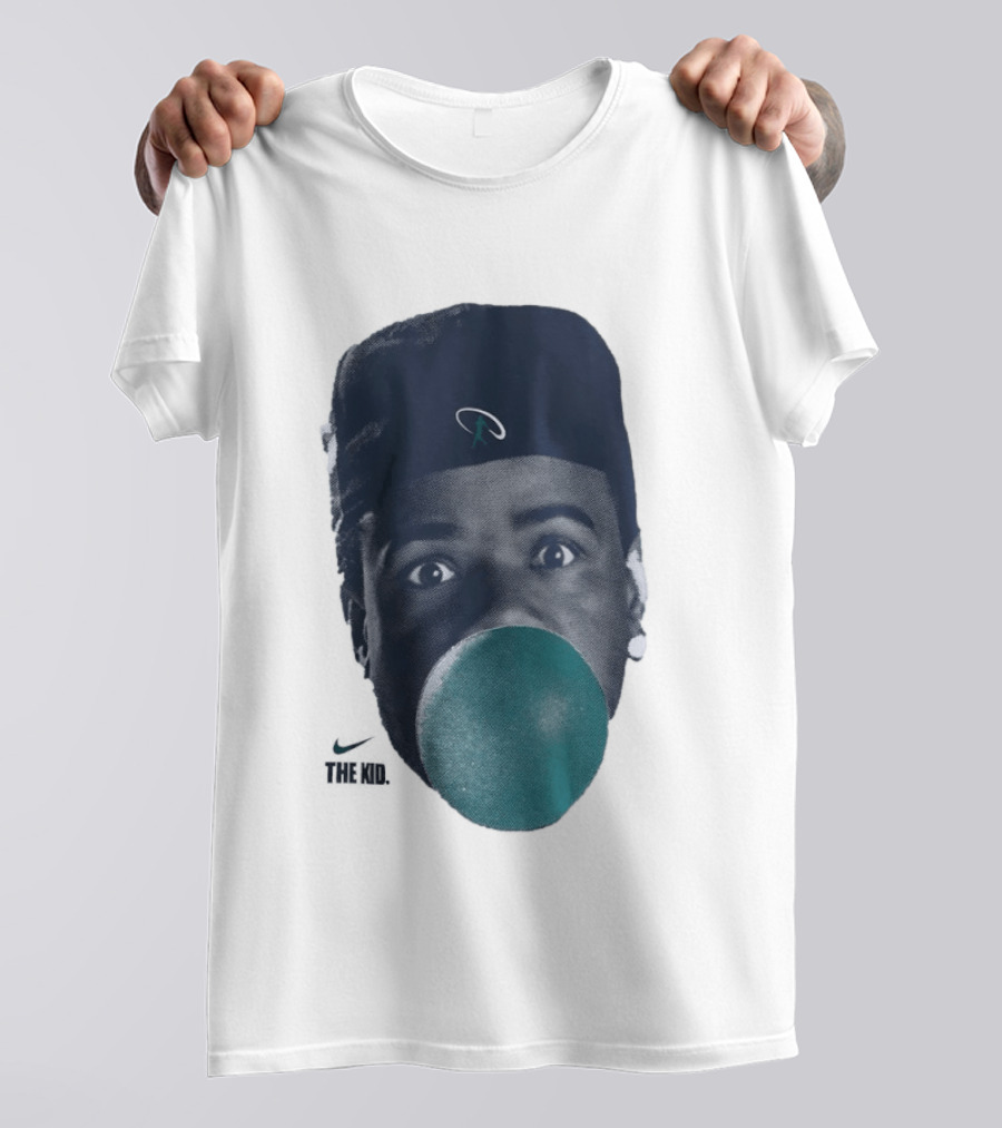 Ken Griffey Jr The Kid Seattle Mariners Hat Bubblegum T-Shirt