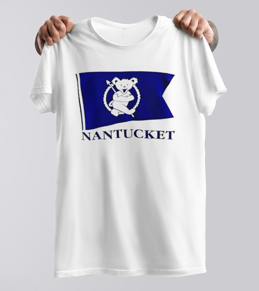 Nantucket Flag Grateful Dead Dancing Bear T-Shirt
