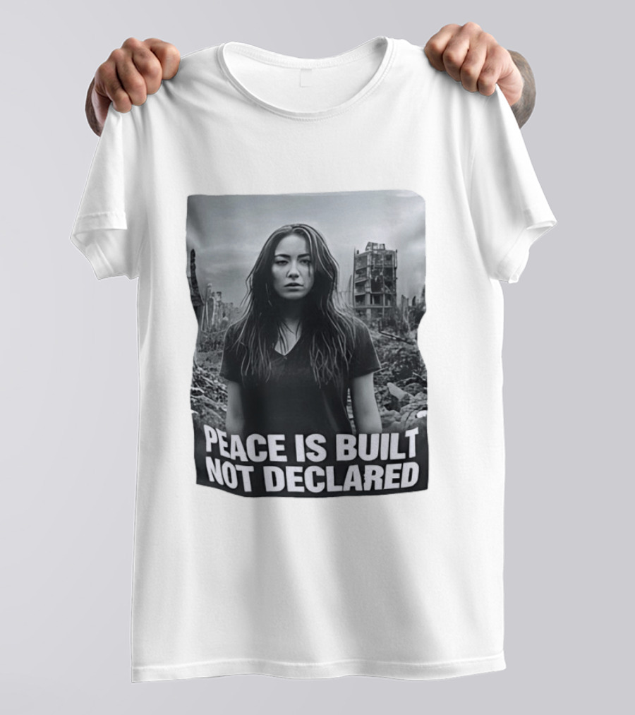 Peace Is Built Not Declared Urban Landscape T-Shirt