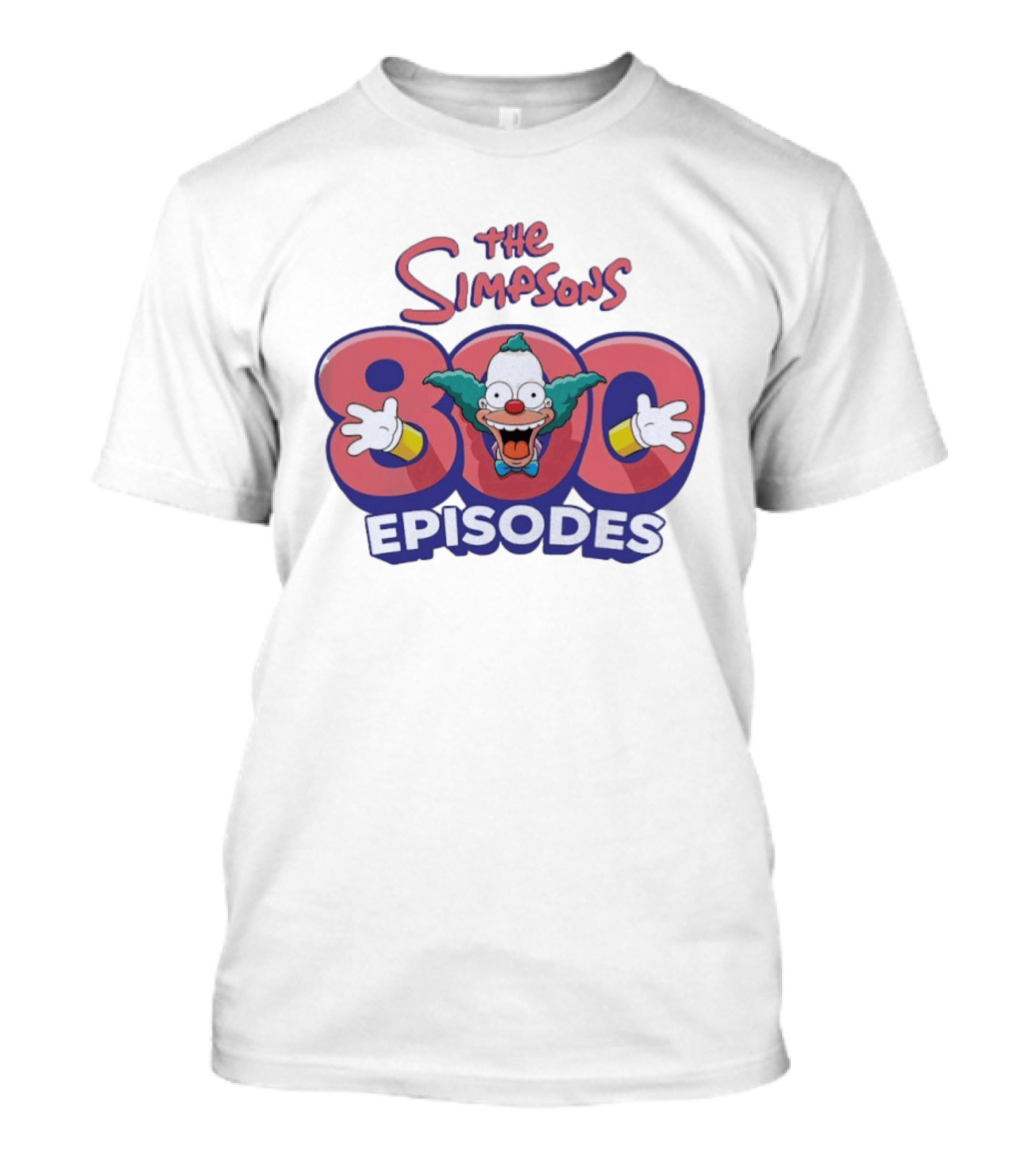 The Simpsons 800 Episodes Krusty The Clown Celebration T-Shirt