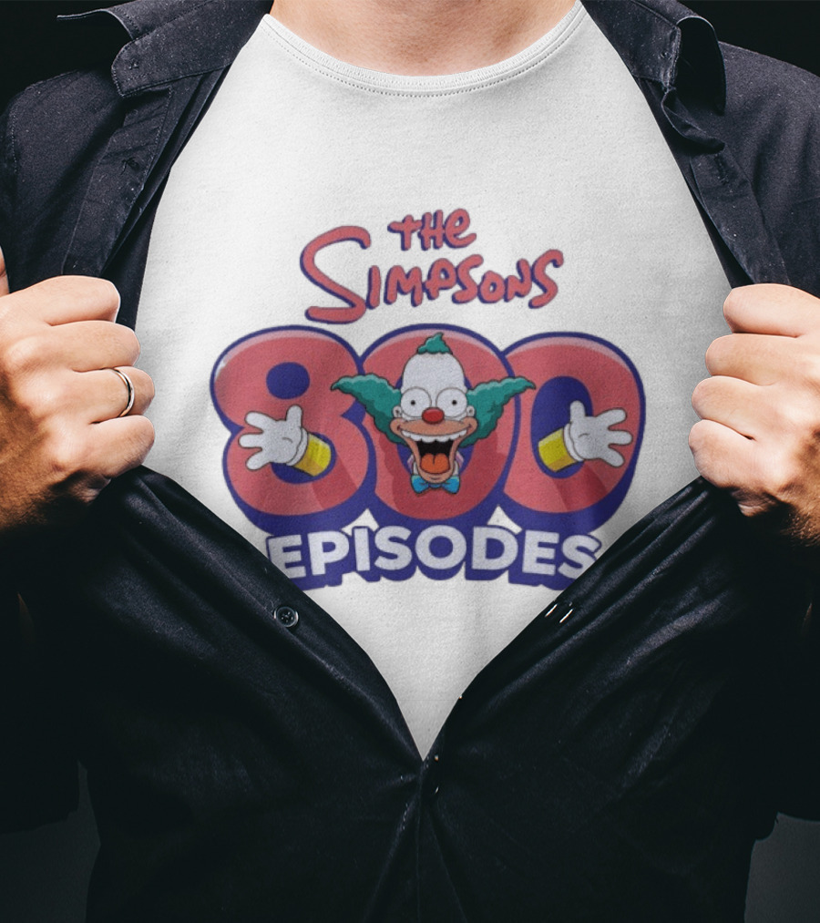 The Simpsons 800 Episodes Krusty The Clown Celebration T-Shirt