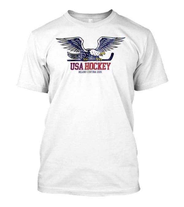 USA Hockey Eagle Milano Cortina 2026 T-Shirt