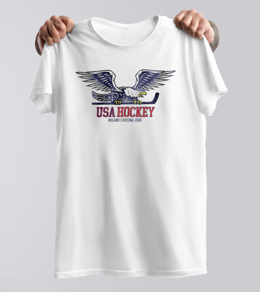 USA Hockey Eagle Milano Cortina 2026 T-Shirt