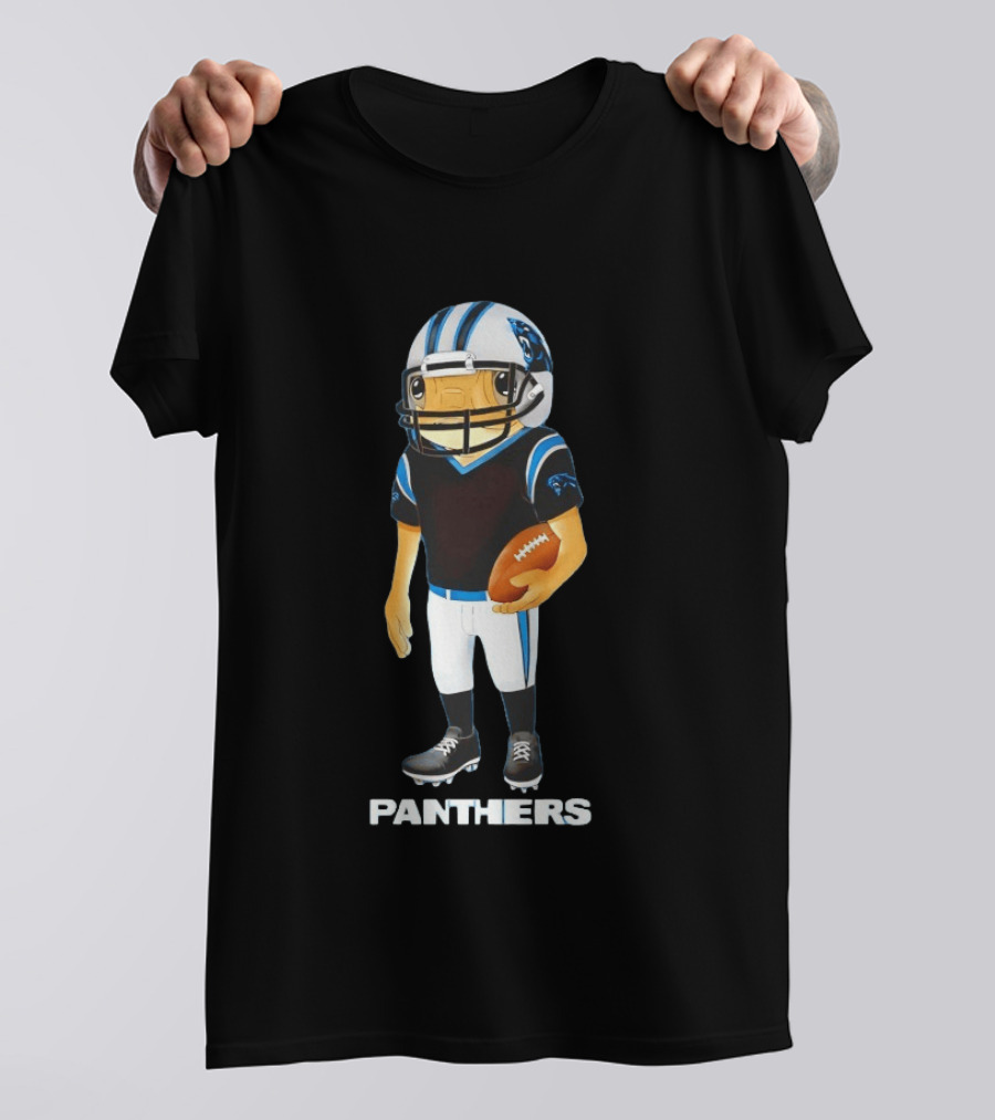 Bad Bunny Carolina Panthers Concho Football Collaboration T-Shirt