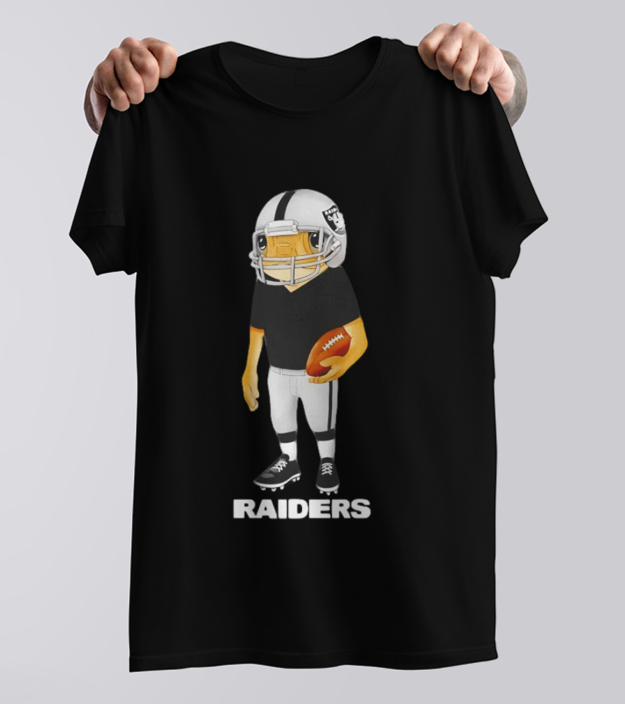 Bad Bunny X Las Vegas Raiders Concho Football Character Raiders T-Shirt