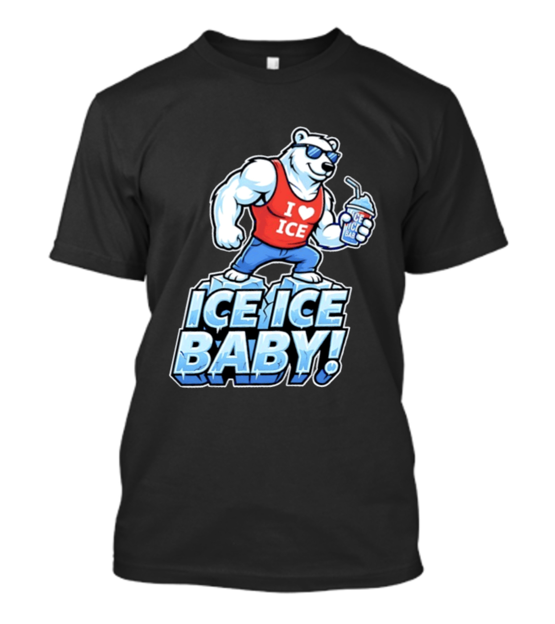 Polar Bear I Love Ice Ice Ice Baby T-Shirt