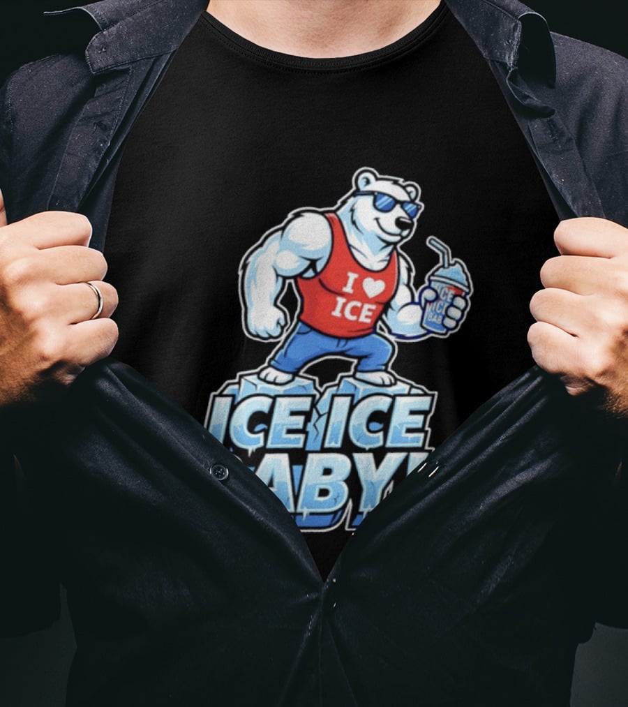 Polar Bear I Love Ice Ice Ice Baby T-Shirt