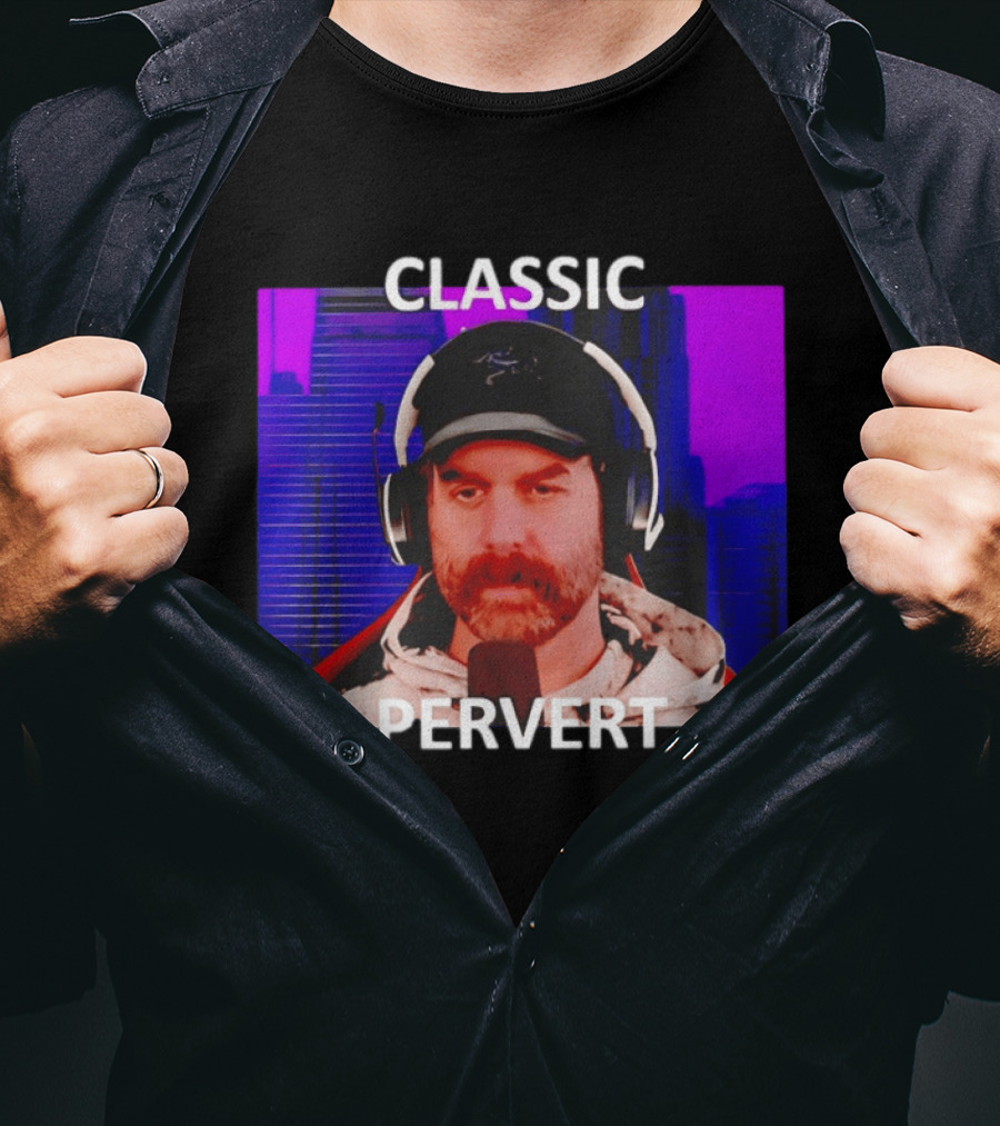 Bruce Greene Classic Pervert Headset Image T-Shirt